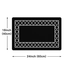 Geometric Print Sponge Floor Mat Non-Slip Kitchen Foot Mat