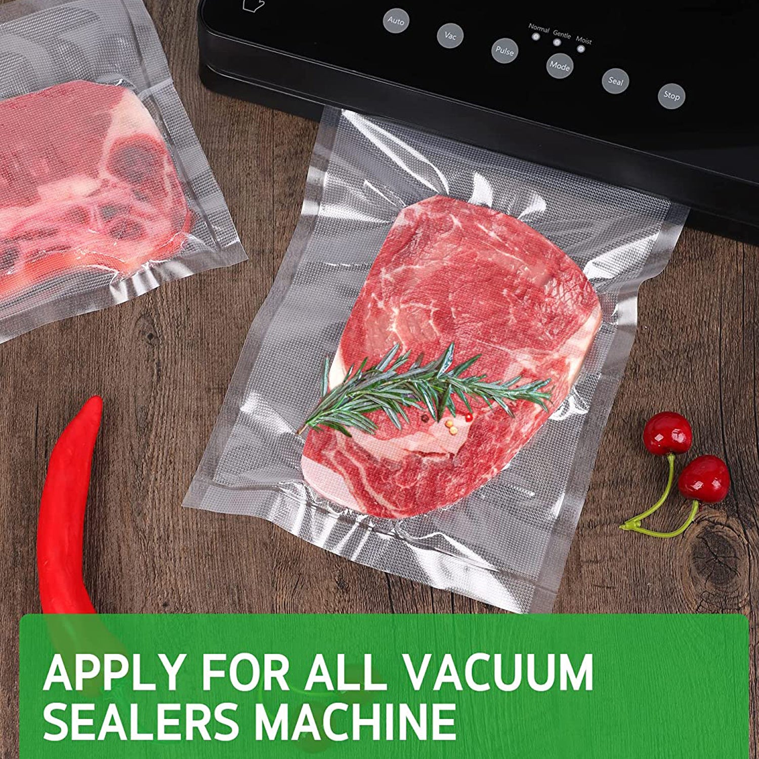 50pcs Vacuum Bags for Food Preservation - BPA Free