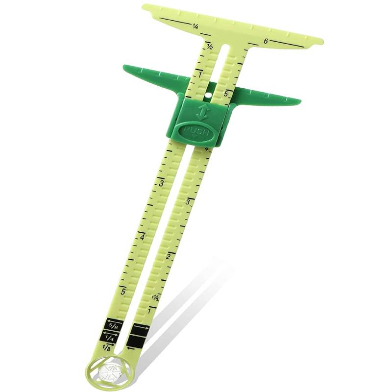 5 In 1 Sliding Gauge Multifunctional Quilting Ruler Drawing Sewing Measuring