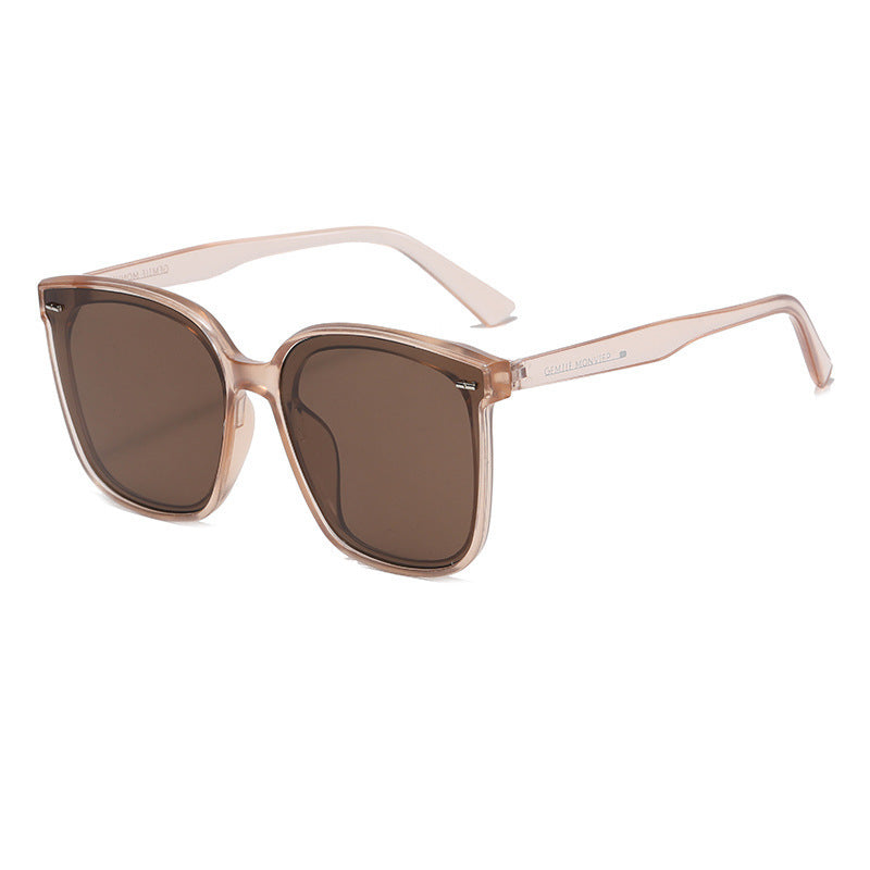 Square Sunglasses Anti Glare Rivet Decor Glasses UV400