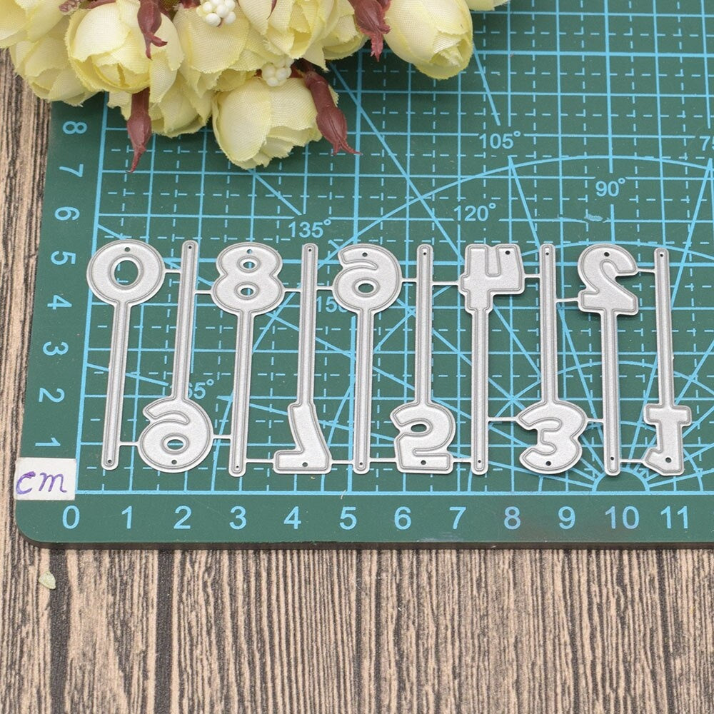 Age Number Metal Cutting Dies for Birthday Anniversary Cards