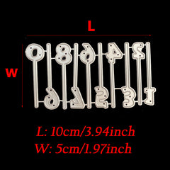 Age Number Metal Cutting Dies for Birthday Anniversary Cards