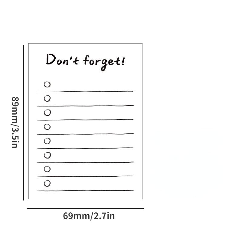 50 Sheets Creative Stationery Memo Pads Scrapbooking Sticky Notes