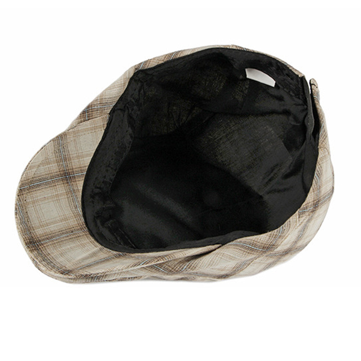 Retro Check Beret Unisex Newsboy Berets Cap Forward Hat