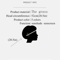 Girls Bow Cherry Decor Straw Hat Sun Protection Cap Sun Hat & Straw Bag Set