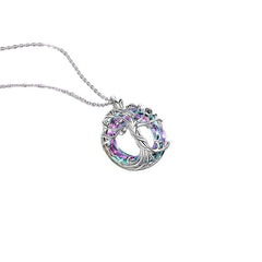 Colorful Tree Of Life Pendant Necklace for Girls