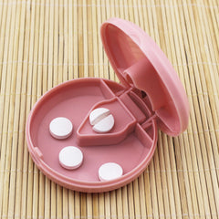 Portable Pill Cutter Splitter Storage Medicine Box Holder Travel Case