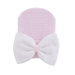 Soft Baby Girls Bow Beanie Cap for Newborn Infant