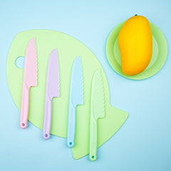 Children's Fish Shaped Fruit Serving Board Set