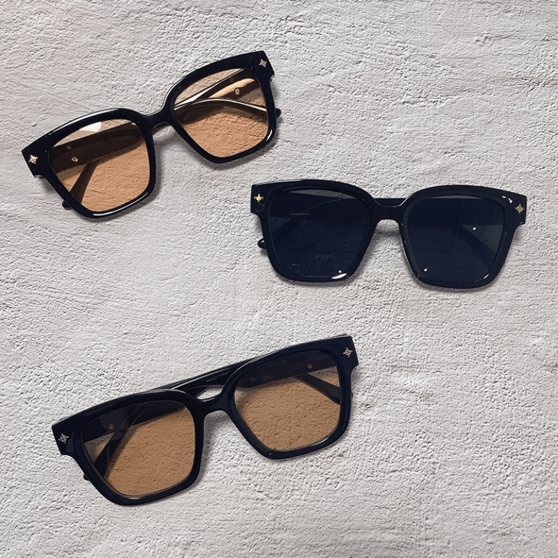 Men's Large Square Sunglasses Boxed for Sun Protection