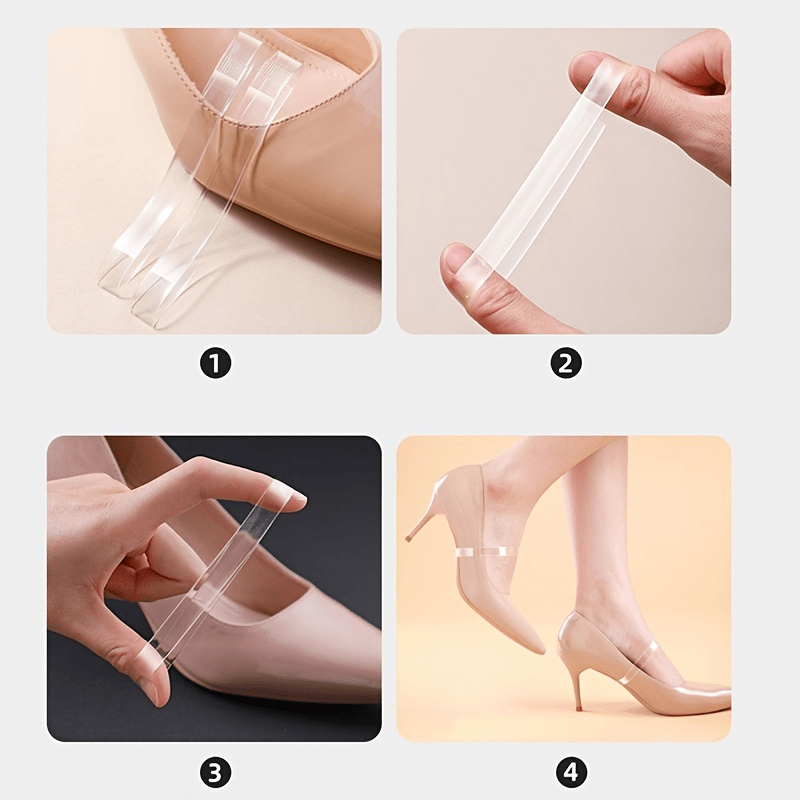 Invisible Silicone Shoelaces Transparent Non Falling Shoes High Heels Elastic