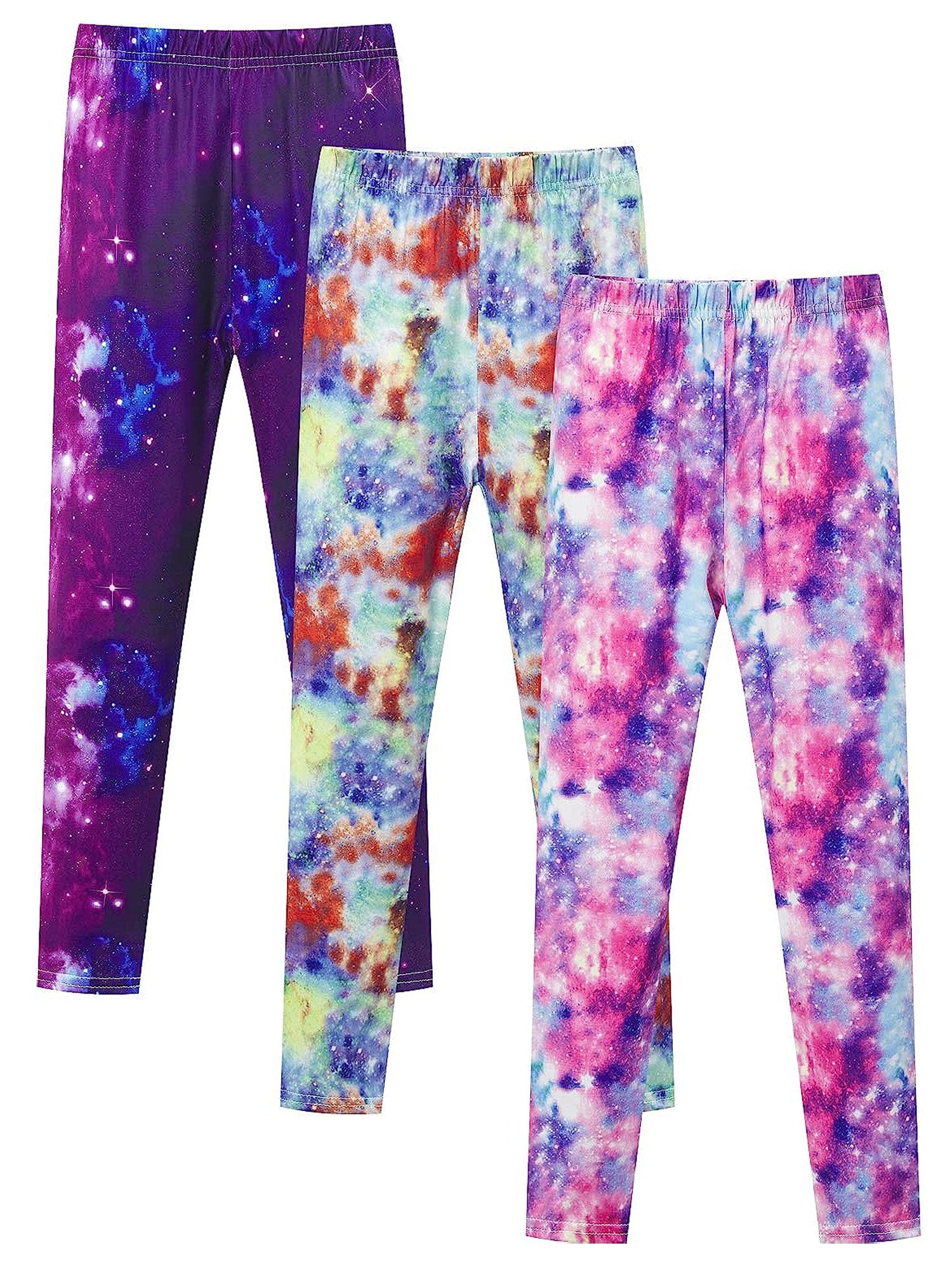 Girls Starry Sky Print Leggings for Kids