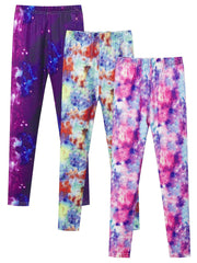 Girls Starry Sky Print Leggings for Kids