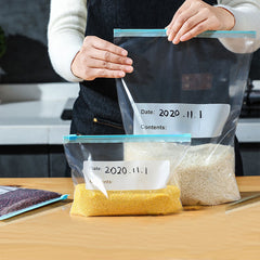 25PCS Reusable Food Storage Bags Silicone Leakproof Freezer BPA Stand Up