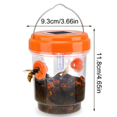 Outdoor Solar Powered Bee Trap with LED Light