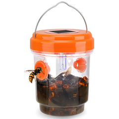 Outdoor Solar Powered Bee Trap with LED Light