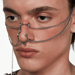 Gothic Hip Hop 3D Nose Jewelry Set - Perfect Gift for Men & Women