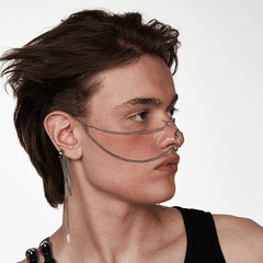 Gothic Hip Hop 3D Nose Jewelry Set - Perfect Gift for Men & Women
