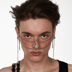 Gothic Hip Hop 3D Nose Jewelry Set - Perfect Gift for Men & Women