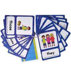 English Pronouns Flashcards for Kids - Educational Learning Toy