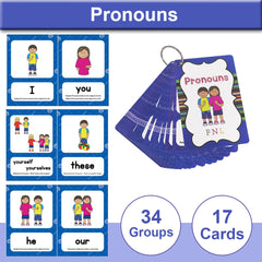 English Pronouns Flashcards for Kids - Educational Learning Toy