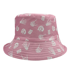 Skull Printed Fisherman Hat Hip Hop Unisex Casual Bucket Hat