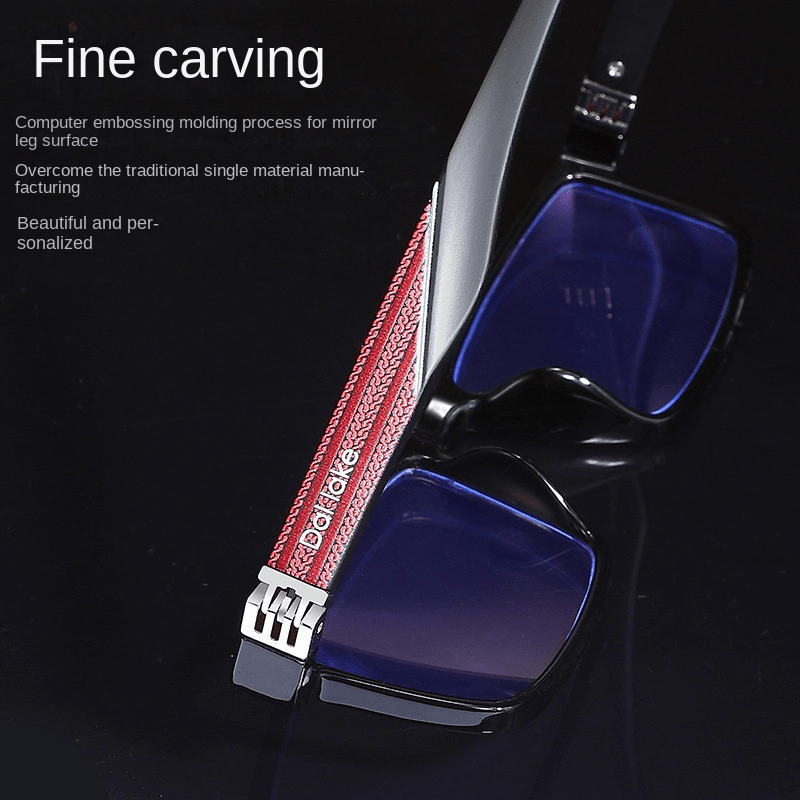 Men's Anti Light TR90 Small Frame Glasses Business Glasses