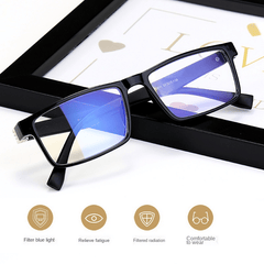Men's Anti Light TR90 Small Frame Glasses Business Glasses