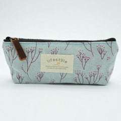 Portable Flower Pattern Storage Pouch Zipper Versatile Bag