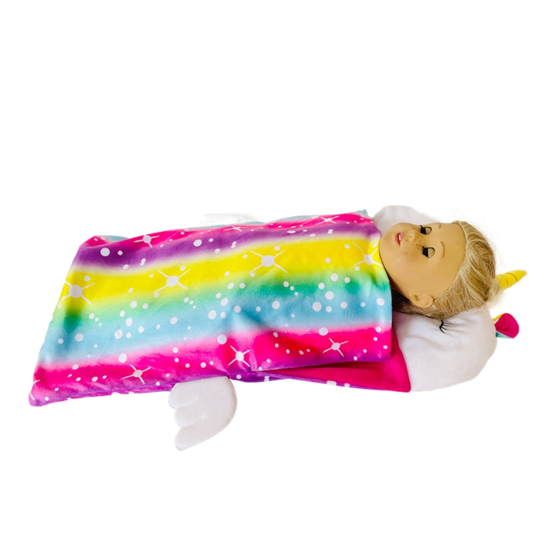 Unicorn Doll Sleeping Bag for 18 Inch Dolls