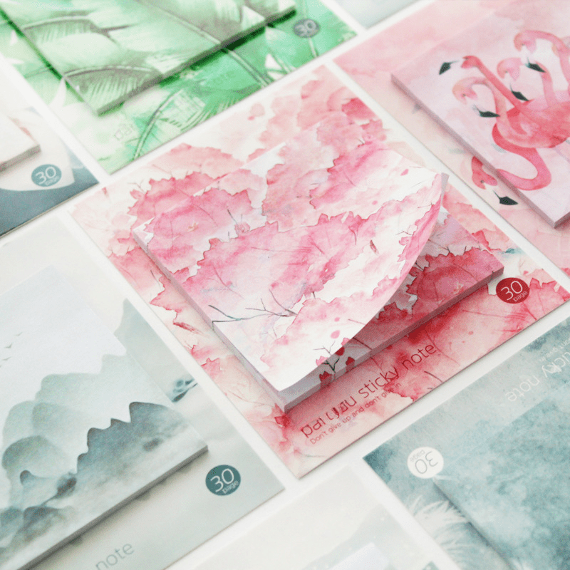 Creative Small Fresh Sticky Notes Stationery Supplies Girl Heart Note Stickers