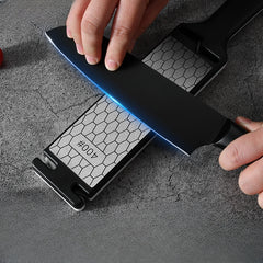 Double Sided Kitchen Knife Sharpening Stone - Quick and Easy Sharpening