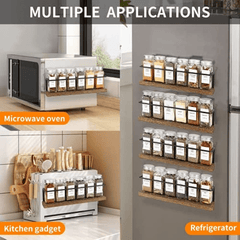 Space Saving Magnetic Spice Rack for Fridge and Microwave