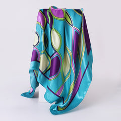 Boho Graphic Bandana Silk Sash Belt Casual Shawl Scarf Wrap