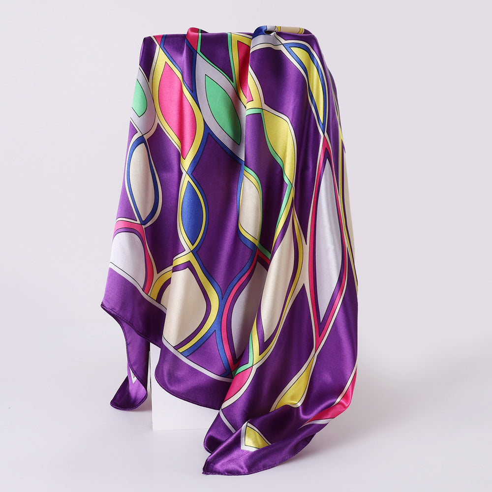 Boho Graphic Bandana Silk Sash Belt Casual Shawl Scarf Wrap