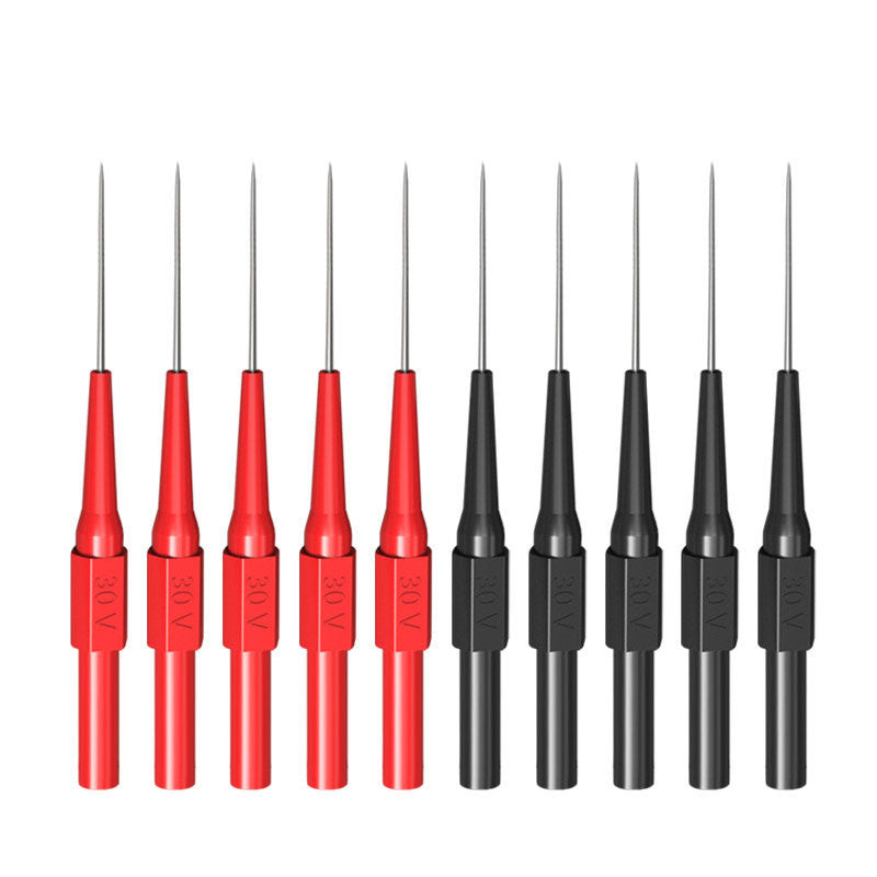 10pcs Multimeter Test Probe Back Probes Insulation Piercing Needles