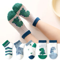 5 Pairs of Soft & Cozy Baby Socks for Summer Comfort