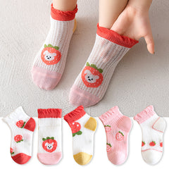 5 Pairs of Soft & Cozy Baby Socks for Summer Comfort