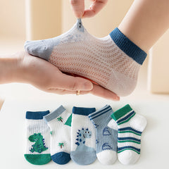 5 Pairs of Soft & Cozy Baby Socks for Summer Comfort