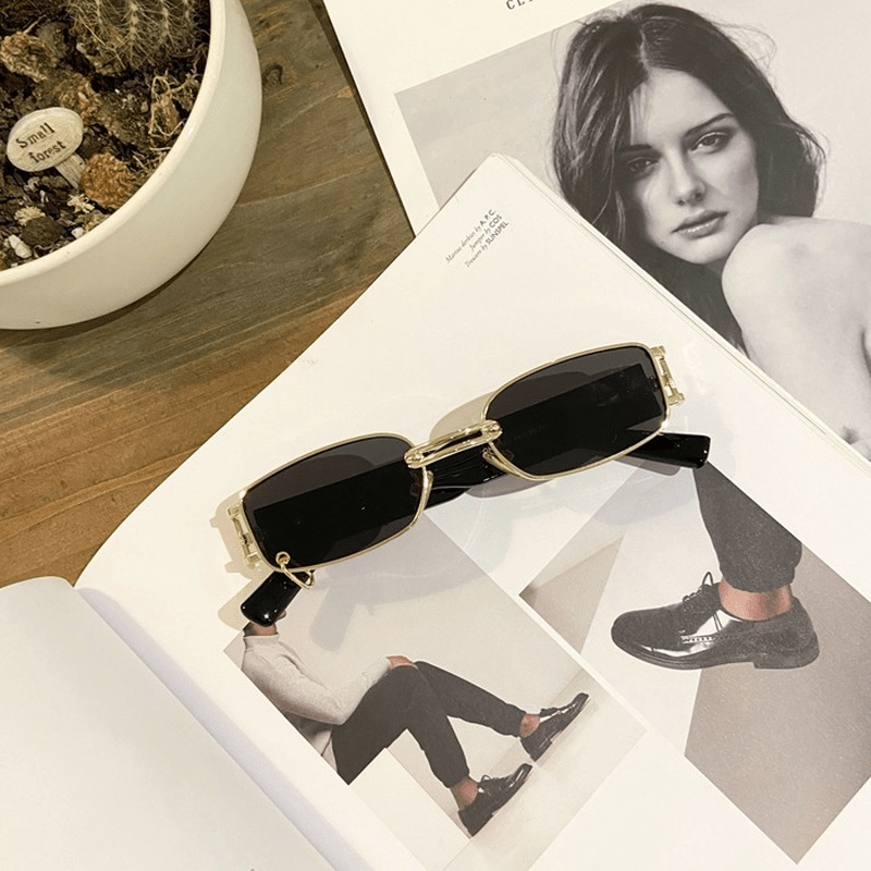 Square Sunglasses Women Small Rectangle Sun Shades Retro Style