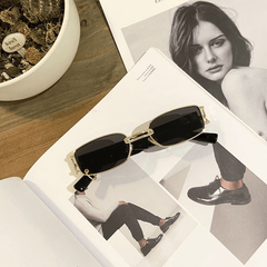 Square Sunglasses Women Small Rectangle Sun Shades Retro Style