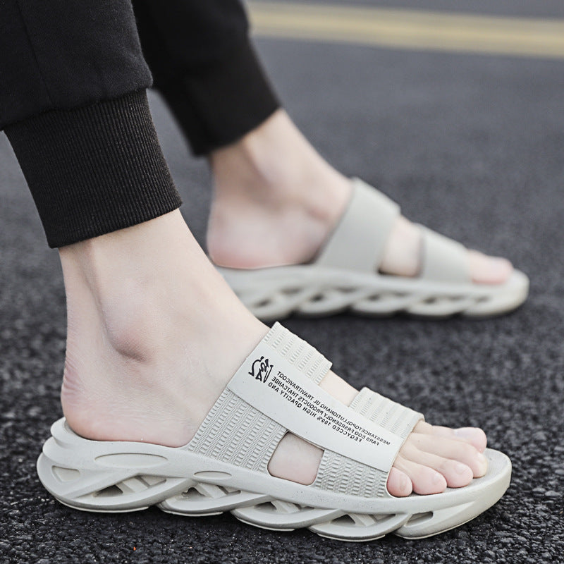 Men's Non Slip Platform Slides Comfortable Cloud Slides
