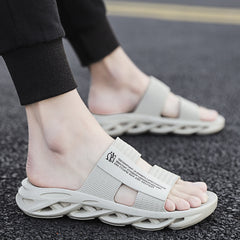 Men's Non Slip Platform Slides Comfortable Cloud Slides
