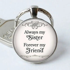 Time Gemstone Keychain Gift For Sister