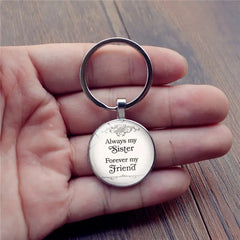 Time Gemstone Keychain Gift For Sister