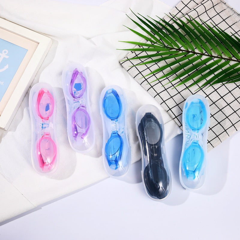 Kids Anti Fog Diving Swimming Goggles & Earplugs Set