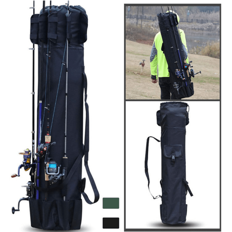 Portable Fishing Rod Bag Oxford Storage for Poles