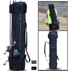 Portable Fishing Rod Bag Oxford Storage for Poles