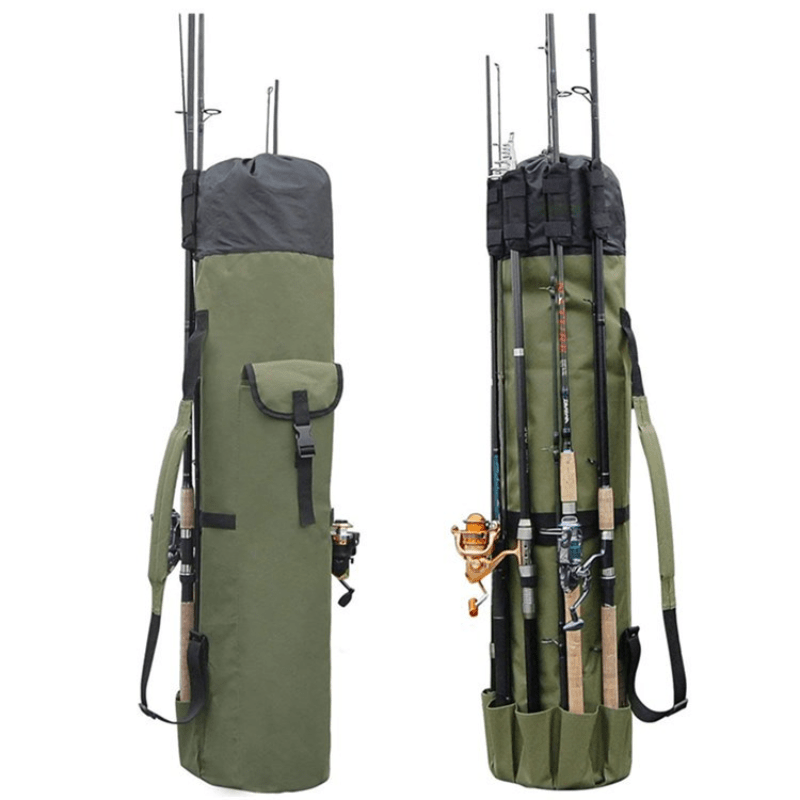 Portable Fishing Rod Bag Oxford Storage for Poles