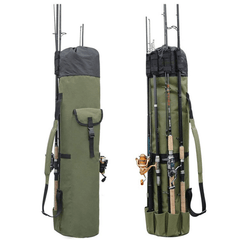 Portable Fishing Rod Bag Oxford Storage for Poles
